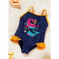 Суцільний закритий купальник Lupilu на дівчинку р.98-104