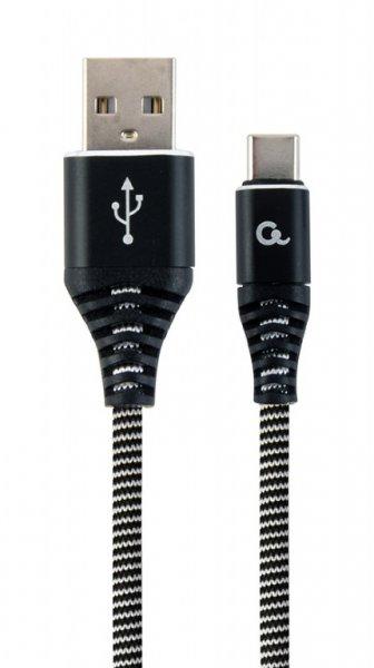 Кабель Cablexpert CC-USB2B-AMCM-1M-BW, USB 2.0 A-тато/Type-C тато, 1,0 м.