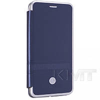 Leather Book Case Samsung J4 Plus 2018(J415) iMax L Blue
