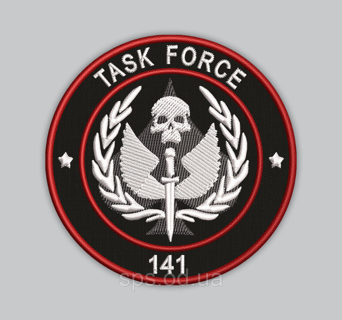 Шеврони "FORCE TASK" "Оперативно-тактична група 141" 8 см, фото 1