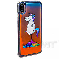 Liquid Glow Night With Print TPU Case Samsung A40 (A405F) Unicorn