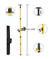 Распорная штанга-стойка для лазерного уровня нивелиров 2,8 м.