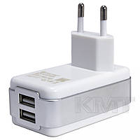 СЗУ « Parmp (DUC-0178210W)(cable micro) » 2 USB 3 A White