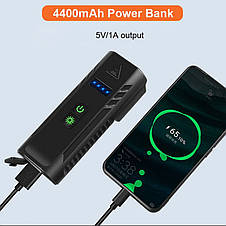 Велофара з сигналом FY-336-4T6, power bank, Aluminum, кнопка виносна, Waterproof, фото 3