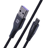 Momax DA18E Elite Link USB To Type C 5A Cable (2m) Space Gray