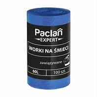 6× Пакети для сміття універсальні PACLAN TIE GASKET BAGS EXPERT 60L 100 ШТ. 60L 100 шт