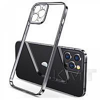 Electroplating TPU Case with Camera Lens protector iPhone 12 Pro 6.1" Black