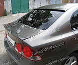 Спойлер на скло Хонда Цивік 8 4Д (спійлер заднього скла Honda Civic 8 4d blenda), фото 7