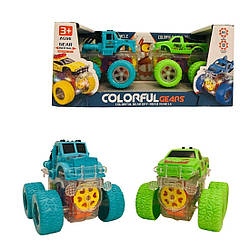 1107 YM/В Набір машин 2 штуки, світло, інерція, у дисплеї