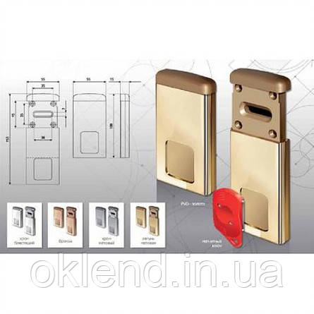 Магнитная броненакладка на замок Disec MG-220 хром (ID#817174402), цена ...