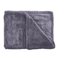 Микрофиброе полотенце для сушки автомобиля Dual Layer Twisted Towel 50x80 см. 1400 gsm серый