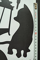 Вінілові наклейки 3 Коти біля стовпа (лист 30 х 60 см) Б149 LD833, фото 3