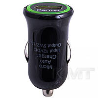 Parmp(UCP-05M) 4 in 1 Car Charger (1 USB)( 2.1A Black