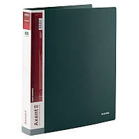 Папка на 4х кільцях, для файлів Axent (A4, 35 мм, до 150 аркушів, зелений) 1208-05-A