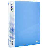 Папка на 4х кільцях, для файлів Axent (A4, 35 мм, до 150 аркушів, блакитний) 1208-22-A