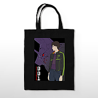 Черная экосумка шопер Евангелион Evangelion Синдзи BAG ES 02