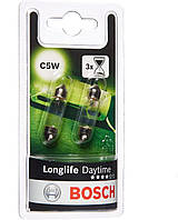 Bosch C5W (239) Автомобільні лампи денного світла Longlife - 12 В 5 Вт SV8,5-8 - 2 лампочки