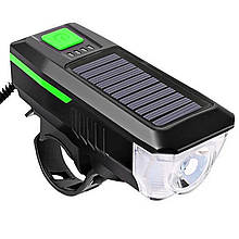 Велофара із сигналом LY-17-XPE, сон. батарея, виносна кнопка, Waterproof