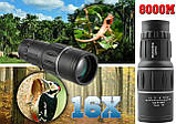 Монокуляр Bushnell 16x52 PowerView монокль, Бушнел, підзорна труба з чохлом, фото 10