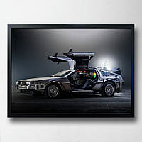 Постер на ПВХ "DeLorian" UkrPoster 2211570013 черная рамка 50х70 см, Toyman