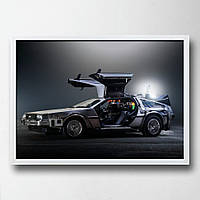 Постер на ПВХ "DeLorian" UkrPoster 2212570013 белая рамка 50х70 см, World-of-Toys