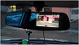Автомобільне дзеркало відеореєстратор для авто на 2 камери VEHICLE BLACKBOX DVR 1080p камерою заднього виду., фото 8