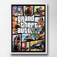 Постер на ПВХ "GTA" UkrPoster 2212570020 біла рамка 50х70 см, World-of-Toys