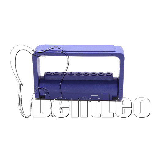 ПОДСТАВКА СТЕРИЛІЗАТОР ДЛЯ ТУРБІННИХ БОРІВ СИНЯ - 9 ОТВЕРІВ.