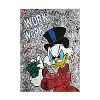 Постер на ПВХ "Work Work" UkrPoster 2200570002 без рамки 50х70 см, World-of-Toys