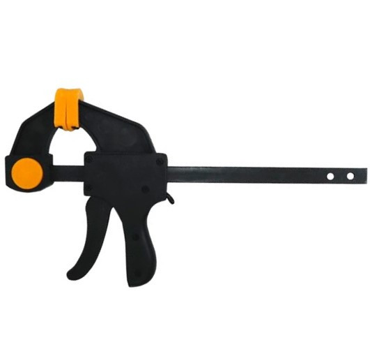 Струбцина швидкозатискна тригерна, універсальна F-подібна, 200х60 мм пластиковий корпус Sigma 4243221