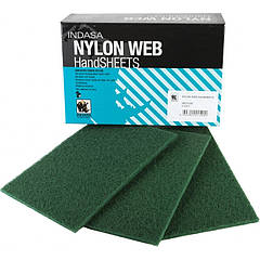 Лист, що матує (скотч-брайт) Indasa Nylon Web HandSHEET, 150 мм x 230 м P180-P200 Зелений