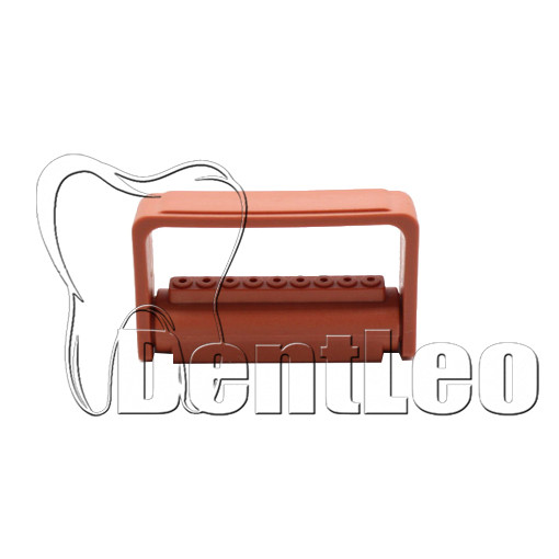 ПОДСТАВКА СТЕРИЛІЗАТОР ДЛЯ ТУРБІННИХ БОРІВ ОРАНЖ - 9 ОТВЕРІВ.