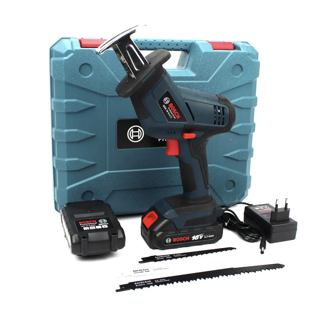 Акумуляторна шабельна пила Bosch GSA 18V-LI C, 18V 5.0 Ah, АКБ шабельна пила Бош bs