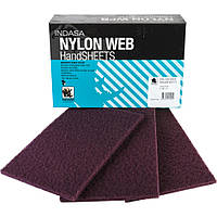 Матирующий лист (скотч-брайт) Indasa Nylon Web HandSHEET, 150 мм x 230 м P360-P400 Коричневый