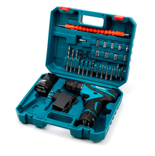Акумуляторний шурупокрут 12V з набором Makita DF330DWE + набір інструментів bs