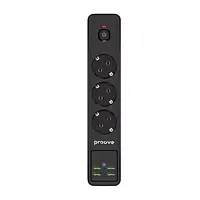 Сетевой фильтр Proove Power Socket P-03 (3 розетки + 4 USB + 2 Type-C) 2М