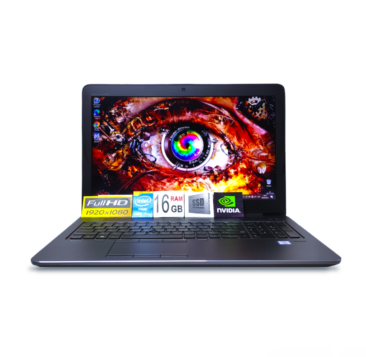 Графічна станція HP Zbook  15.6" FHD  Core i7-7820HQ 4ядра 16GB DDR4 SSD 512GB NVIDIA Quadro M1200 4GB