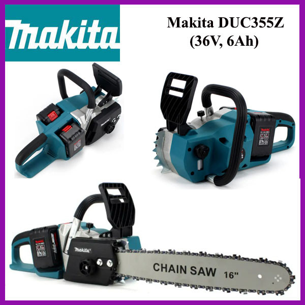 Акумуляторна ланцюгова пилка Makita DUC355Z (36V, 6Ah). АКБ пила Макіта bs