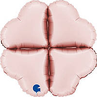 Grabo 16" Сердце сатин пастель розовая Подставка под шары Фольгированная - В УП