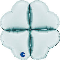 Grabo 16" Сердце сатин пастель голубая Подставка под шары Фольгированная - В УП