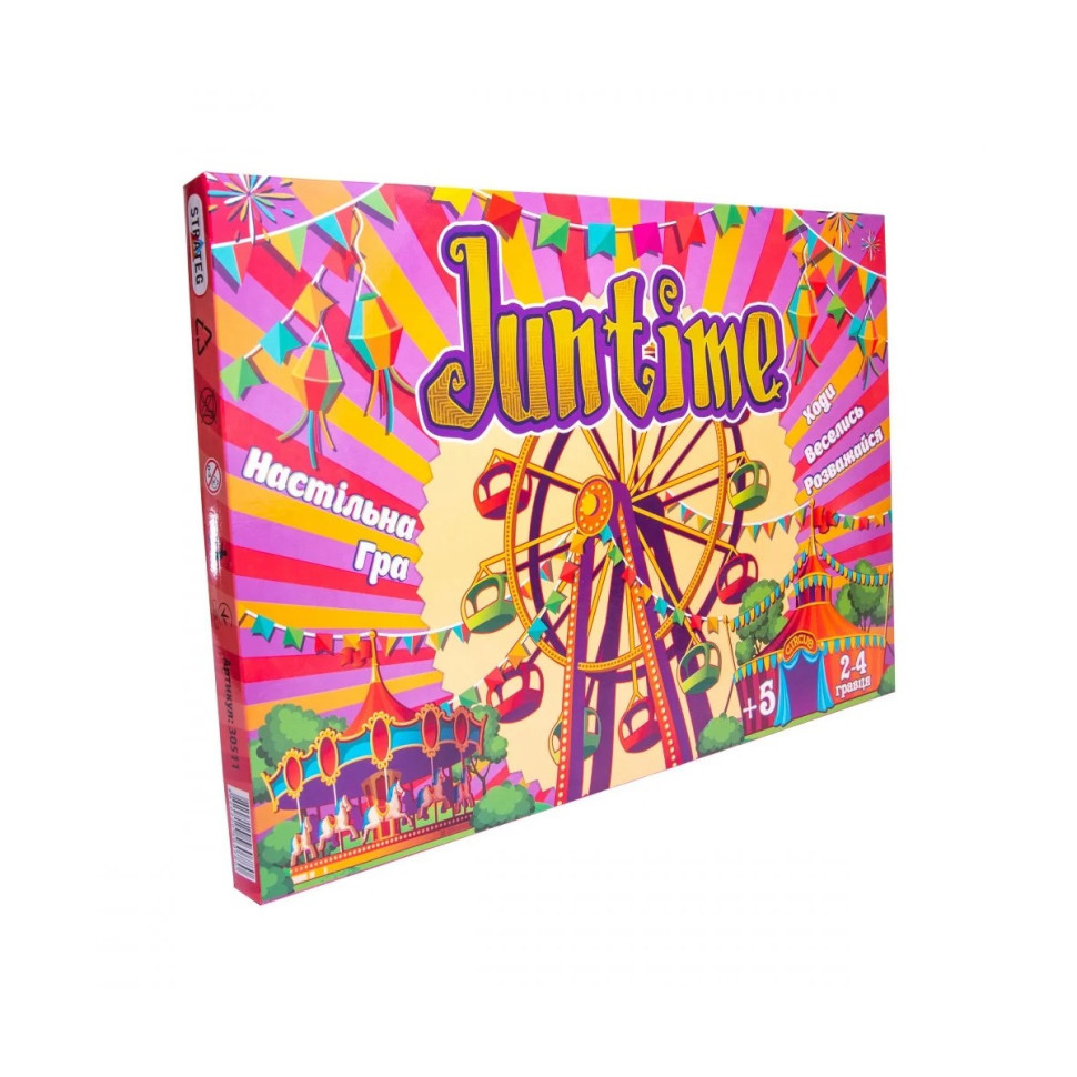 Настільна гра-бродилка "JunTime" Strateg 30511 українською мовою, фото 1