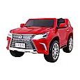 Дитячий двомісний джип LEXUS LX 570 4WD (фарба, червоний колір) з пультом дистанційного керування 2.4G, фото 6