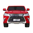 Дитячий двомісний джип LEXUS LX 570 4WD (фарба, червоний колір) з пультом дистанційного керування 2.4G, фото 9