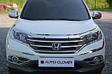 Хром накладки на фари, окантовка фар Honda CR-V 2012-2016 (Autoclover/Корея), фото 4