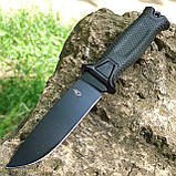 Ніж нескладний тактичний Gerber StrongArm Fixed Blade plaine black, чорний, фото 4
