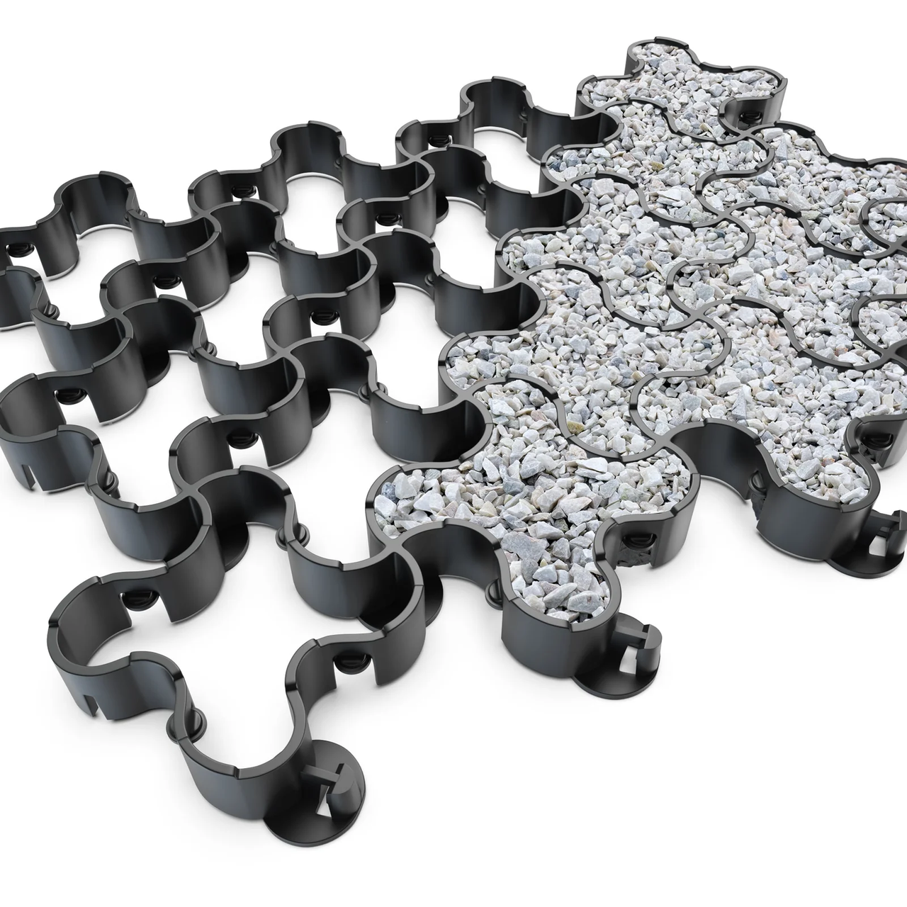 Модуль геопокриття пластиковий EasyPave Pro чорний, фото 1