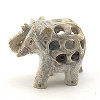 Статуэтка Слон из мыльного камня резной 5,5х4х6см (34055)