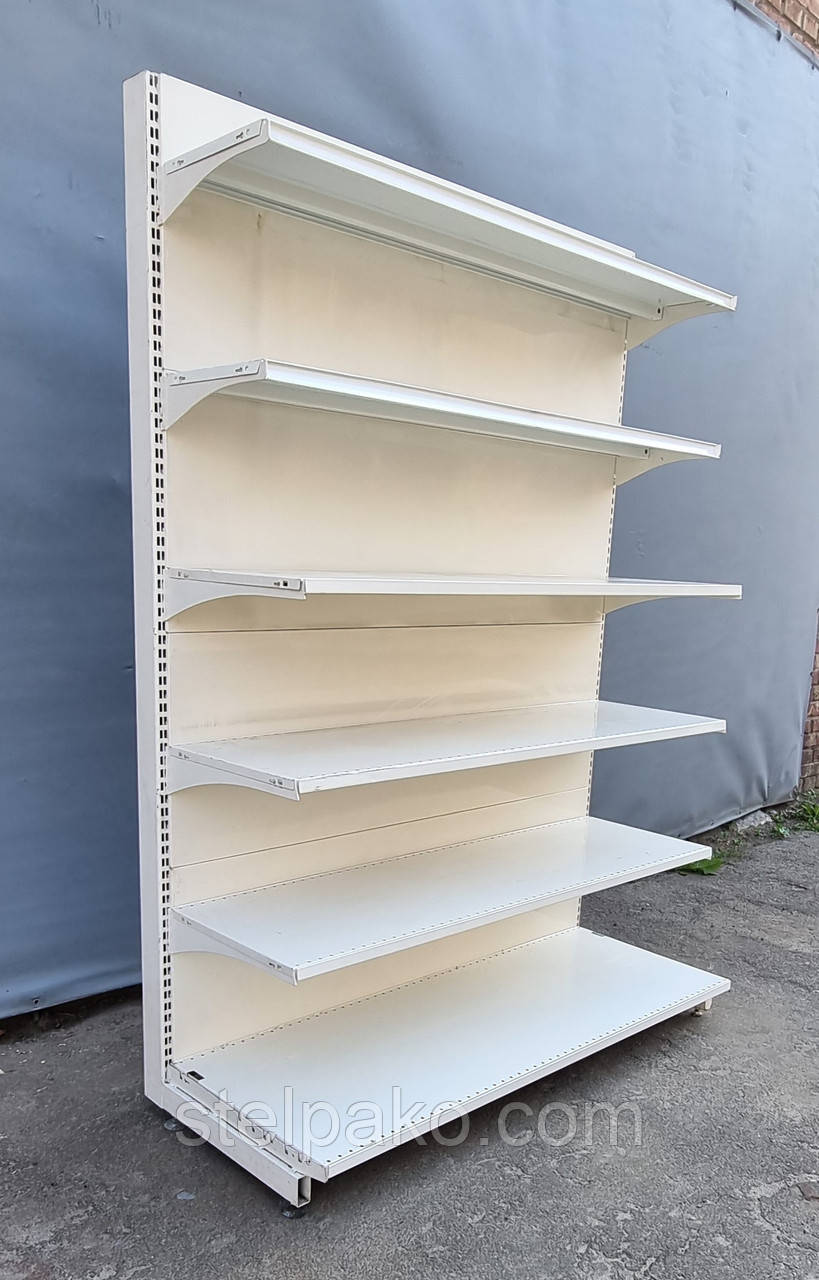 Торгові односторонні (пристінні) стелажі «Колумб» 200х133 см., Б/у, фото 1