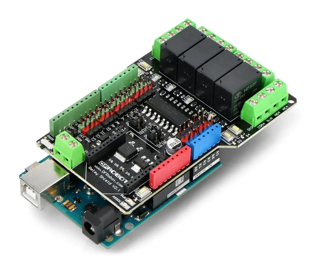 Купить DFRobot Relay Shield Реле для Arduino v2.1, цена 103950