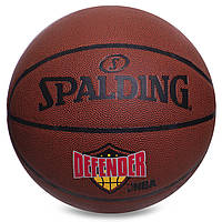 Мяч баскетбольный Composite Leather SPALDING Defender Brick коричневый /Баскетбольный мяч